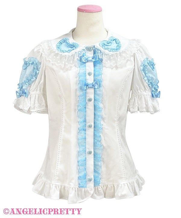 新品 Angelic Pretty ハートレース半袖ブラウス ロリィタ Tops Women