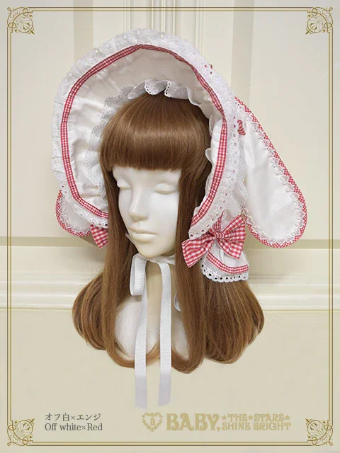 White Rabbit Bunny Ears Bonnet by Baby, the Stars Shine Bright