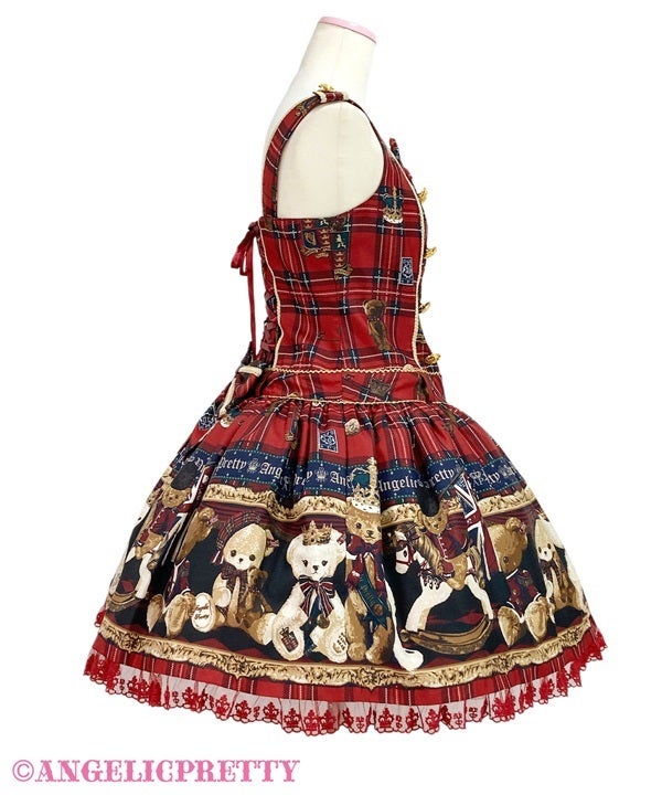 British Bear Low Waist JSK by Angelic Pretty