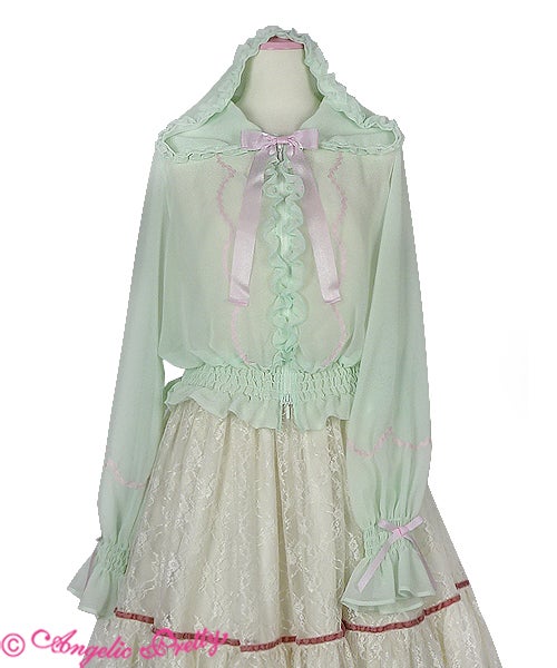 Sweetie Ribbon Chiffon Parka by Angelic Pretty