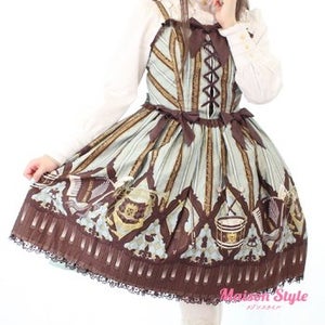 Quartet Chocolate Bustier JSK Set by Angelic Pretty