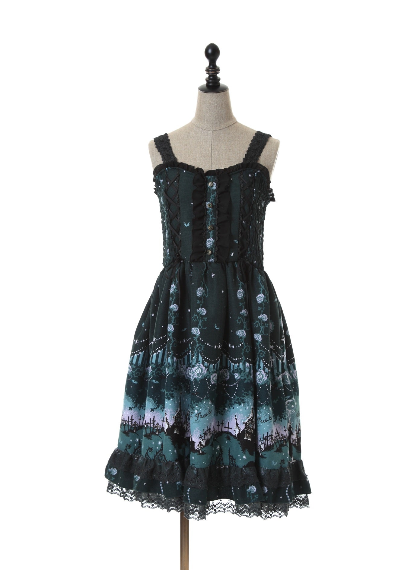 axes femme POETIQUE スイートハロウィンワンピース　グリーン Poetique ~ Sweet Halloween JSK by Axes Femme
