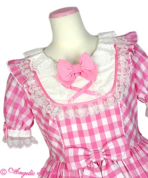 Angelic Pretty おすましDoll ギンガムチェック 赤 OP Osumashi Doll Gingham OP by Angelic Pretty