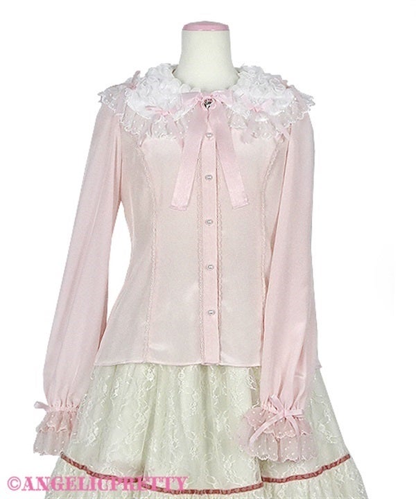 Airy Frill Blouse (2023) by Angelic Pretty