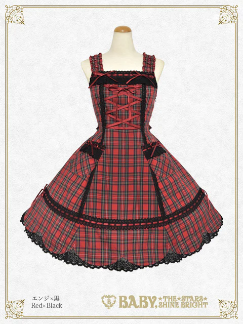 Scalloped Tartan Check JSK (2026) by Baby, the Stars Shine Bright
