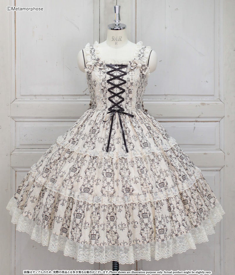 morphose クラウンクロスティアードJSK Noble Crown Tiered JSK by Metamorphose Temps de Fille