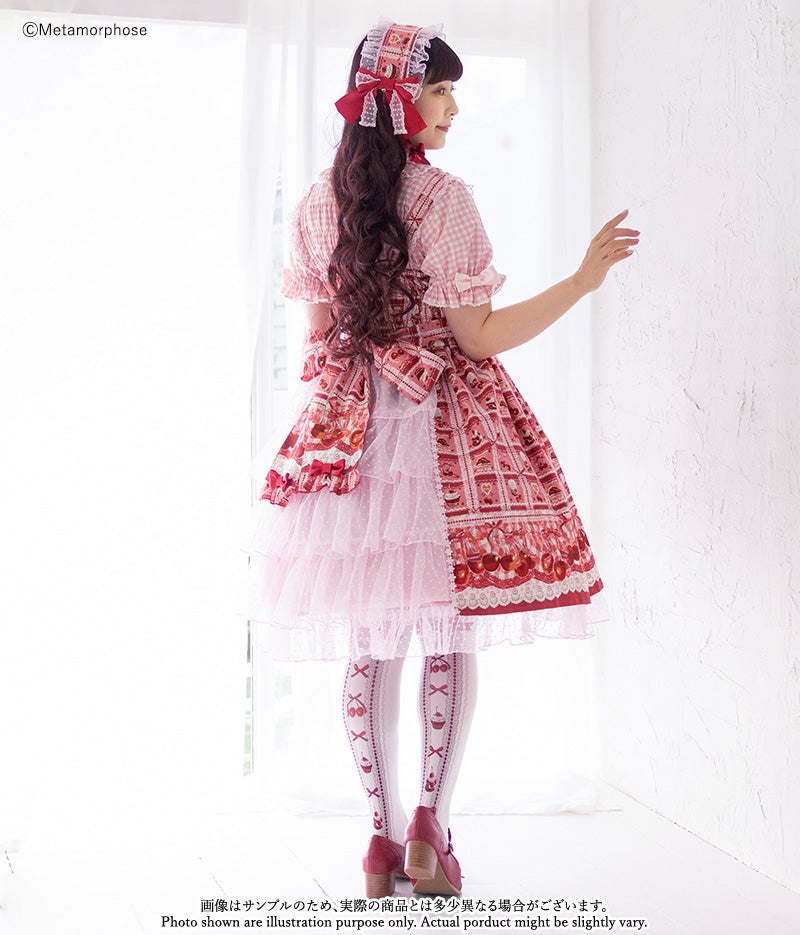 Retro Cherry Bustle JSK (Plus Size) by Metamorphose Temps de Fille