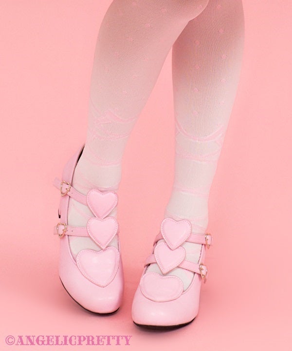Trio Heart Shoes by Angelic Pretty