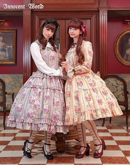 Old English Rose JSK by Innocent World