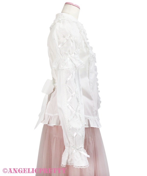 Dress-up Lace Detachable Sleeves Blouse by Angelic Pretty