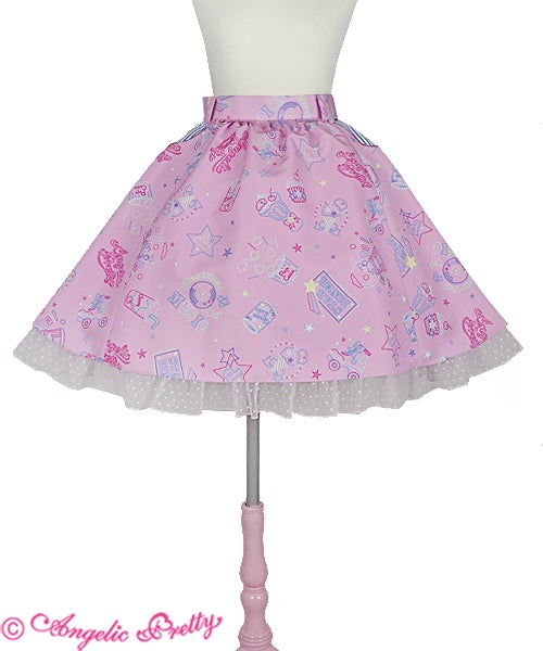 Neon Star Diner Skirt by Angelic Pretty