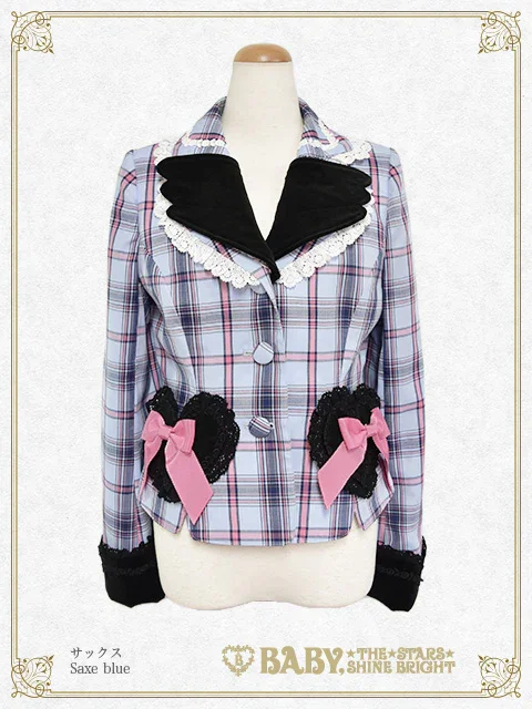 Sweet Wing Tartan Check Jacket by Baby, the Stars Shine Bright
