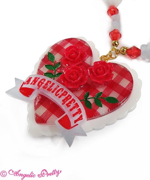 Be My Valentineネックレス　中古　赤　Angelic Pretty Be My Valentine Necklace by Angelic Pretty