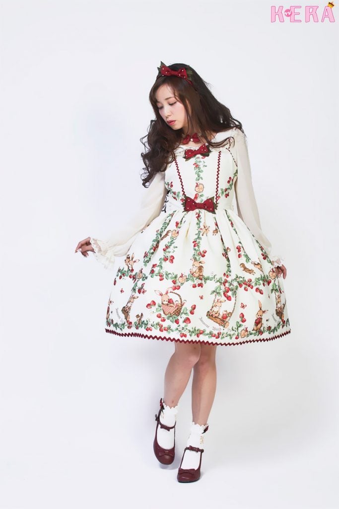 Strawberry Fields Striped JSK by Innocent World