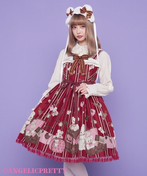 Travel Bear Collared JSK by Angelic Pretty