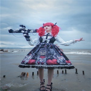 To Alice strawberry Vampire ジャンパースカート To Alice ~ Strawberry Vampire JSK by Chinese Indie Brand