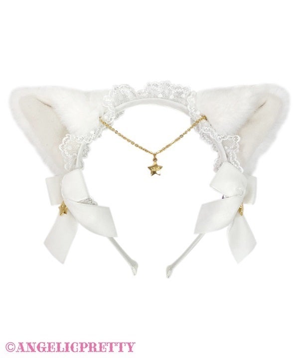 Milk Cat Headband (2025) by Angelic Pretty