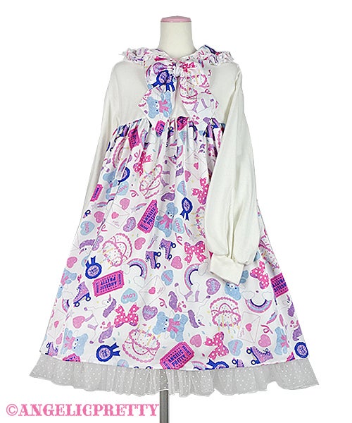 Girly Sticker Cutsew OP by Angelic Pretty