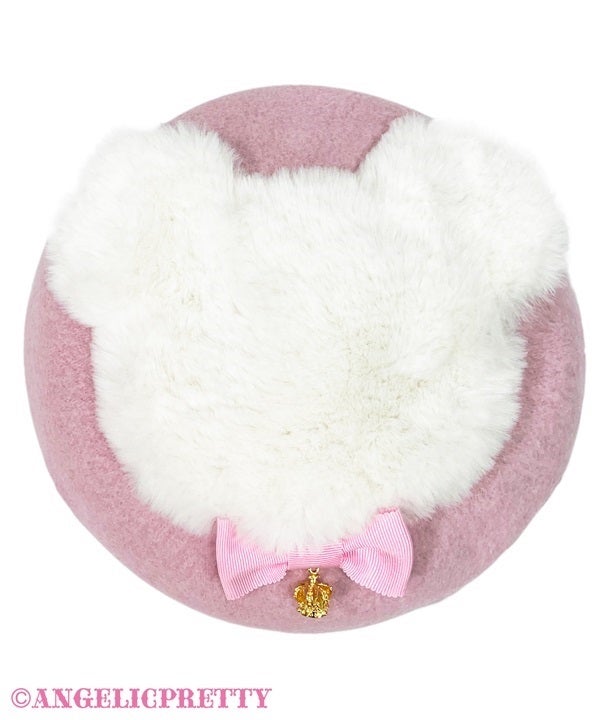 ふんわりくまちゃん × バイアスチェック オーダー受付ページ Travel Bear Beret by Angelic Pretty