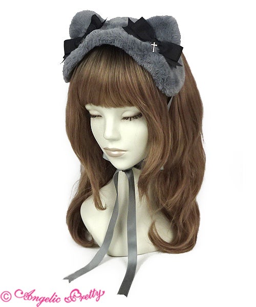ね*み様 angelicpretty ネコミミヘッドドレス Cross Cat Headdress by Angelic Pretty