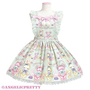 Angelic Pretty エプロン Fluffy TOYS Apron Style Skirt by Angelic Pretty