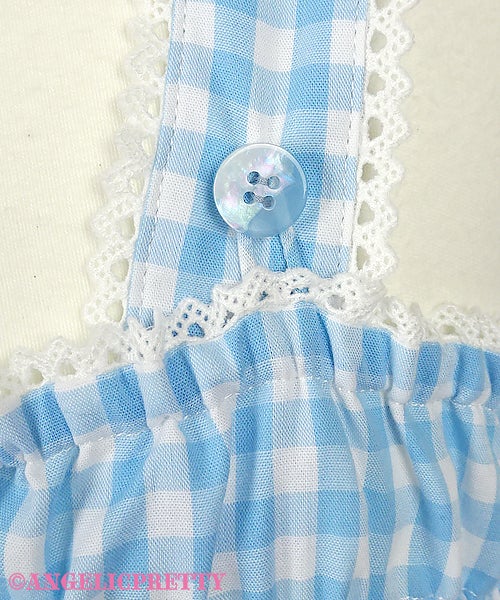 Gingham Color Scheme Shoulder Ribbon JSK (2022) by Angelic Pretty