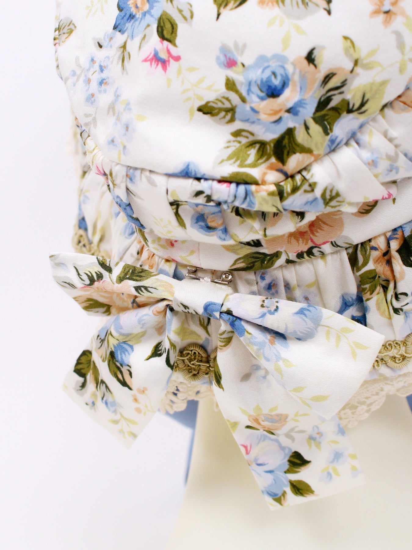 Rococo Bouquet Print Doll Hat by Victorian Maiden