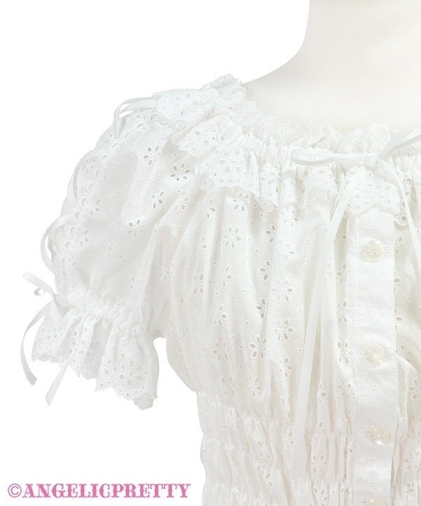 Cotton Garden Lace Off-Shoulder Blouse by Angelic Pretty
