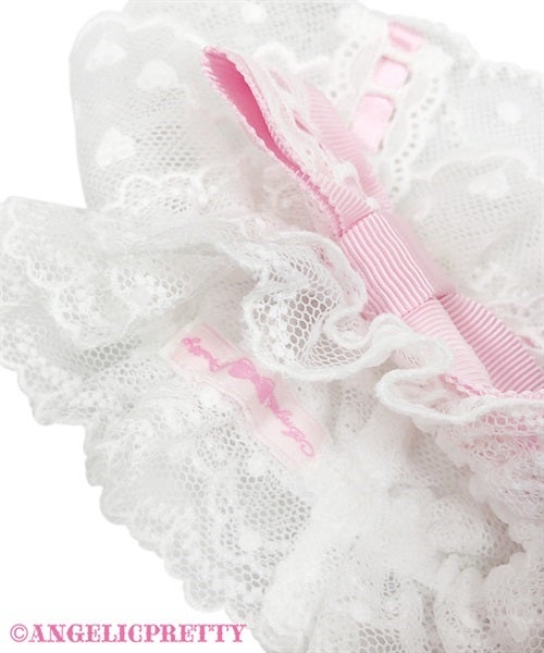 Dress-up Ladder Lace Wrist Cuffs by Angelic Pretty