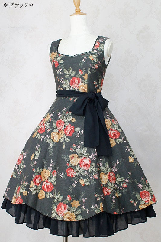 Vintage フラワーブーケスカート Christmas Bouquet JSK by Victorian Maiden