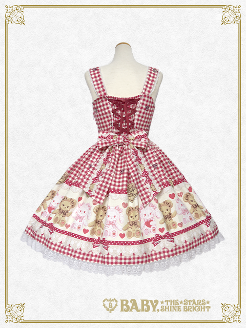 くみゃちゃんのSweet Heart Check柄ジャンパースカートⅠ セット Kumya's Sweet Heart Check JSK I by Baby, the Stars Shine Bright
