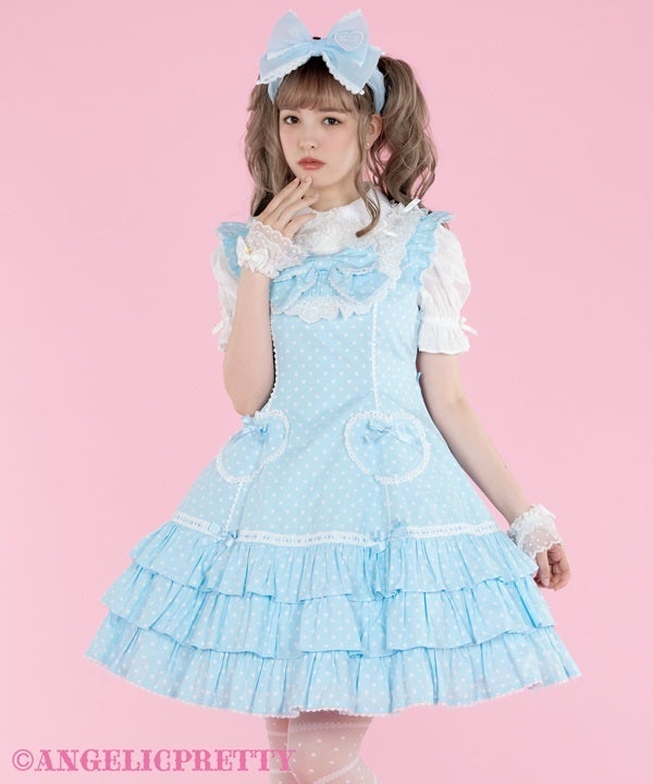 Cute Heart JSK (Polka Dot) by Angelic Pretty Cute Heart JSK (Polka Dot) by Angelic Pretty
