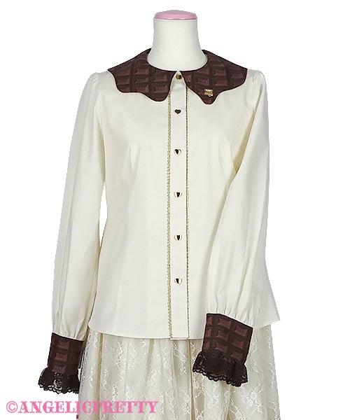 AP アンジェリックプリティ ♥︎ Chocolaterieブラウス　ピンク Chocolaterie Blouse by Angelic Pretty