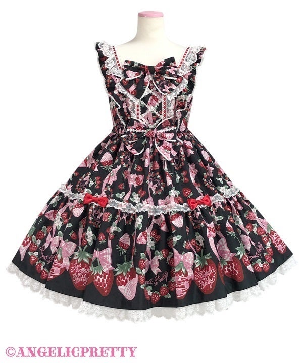Angelic Pretty おめかしBerry ジャンパースカート Dress-up Berry JSK by Angelic Pretty