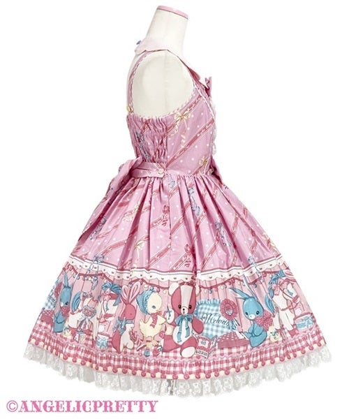 アンジェリックプリティ melody toys ピンク MELODY TOYS Collared JSK Set by Angelic Pretty