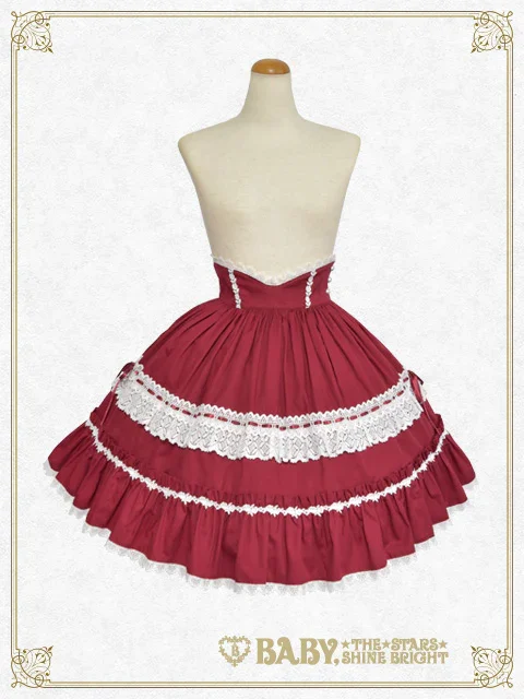 BABY 薔薇レースバッスルフリルスカート Rose Doll Bustle Skirt by Baby, the Stars Shine Bright
