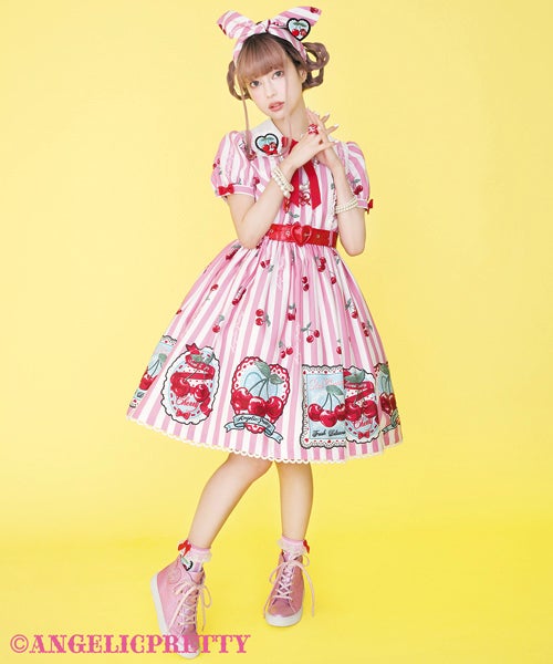 MTO] Cherry Stamp OP (2021 2nd Release) by Angelic Pretty