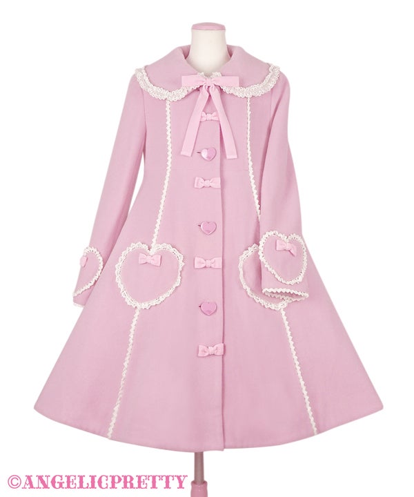 Lovely Heart Pocket Coat by Angelic Pretty