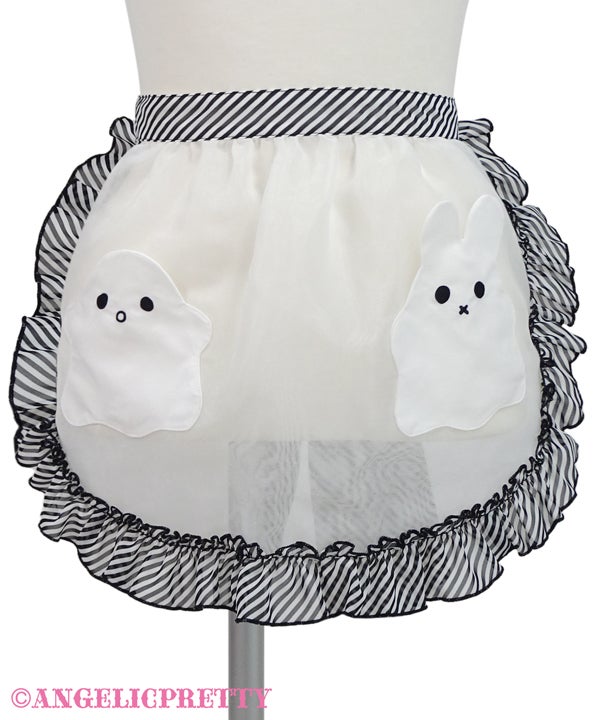 マシュマロおばけエプロン Marshmallow Ghost Apron by Angelic Pretty
