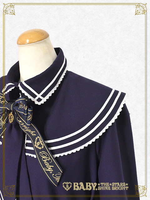 Marissa Sailor Collar Coat OP 紺色 Marissa Sailor Collar Coat OP