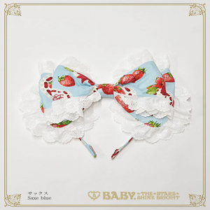 Love's Strawberry Afternoon Tea Head Bow by Baby, the Stars Shine
