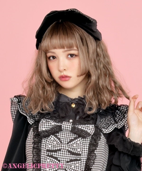 Velvet Doll Head Bow by Angelic Pretty