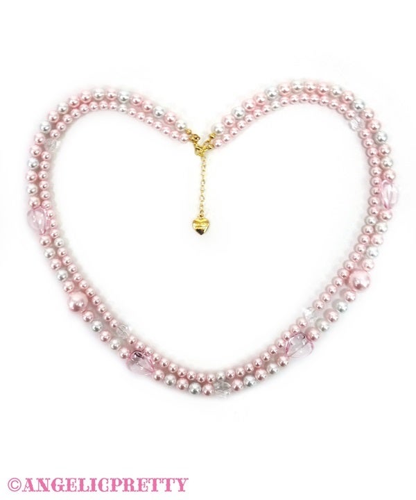 Fancy Twin Pearl Necklace by Angelic Pretty