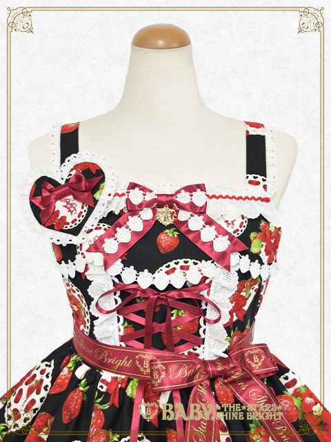 Love’s Strawberry Afternoon Teaジャンパースカート Love's Strawberry Afternoon Tea JSK I by Baby, the Stars Shine Bright