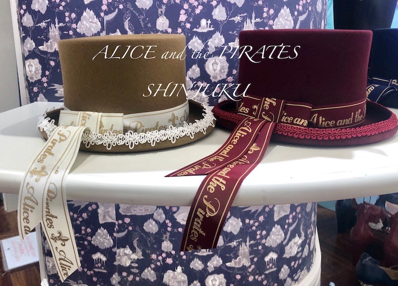 Top Hat with A/P Logo Ribbon by Alice and the Pirates