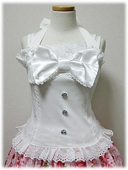 Cutie Ribbon Halter Neck Camisole by Angelic Pretty
