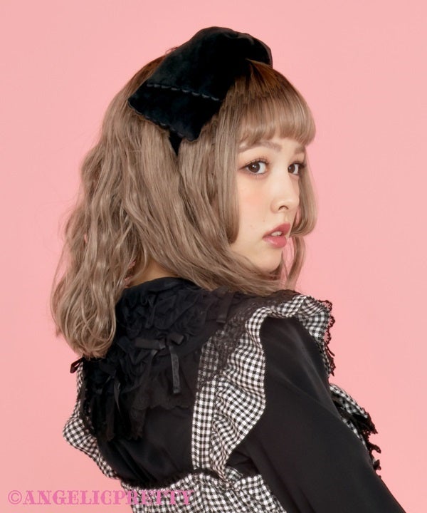Velvet Doll Head Bow by Angelic Pretty