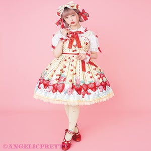 Little Bunny StrawberryカチューシャAngelicPret USED】Little Bunny