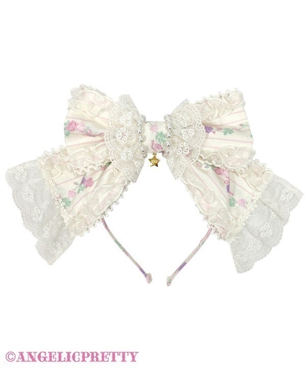 Into a Dream Carnival カチューシャ　アイボリー Into a Dream Carnival Head Bow by Angelic Pretty