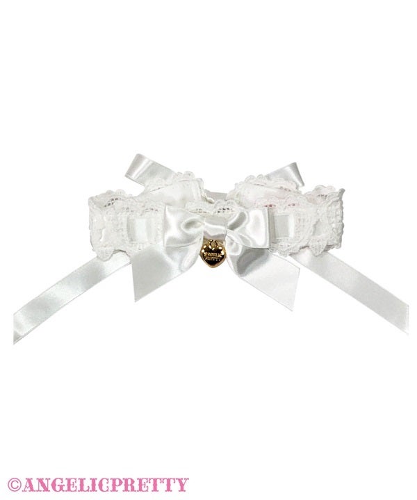 Airy Heart Ladder Lace Choker by Angelic Pretty